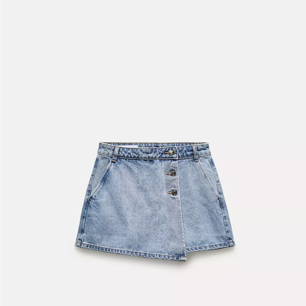Zara wrap denim skort